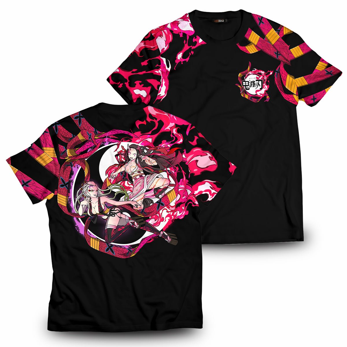 Demon Slayer T-Shirts - Yin Yang Nezuko Daki Unisex T-Shirt FH0709 10 - Gear Anime yin yang nezuko daki unisex t shirt 354436 - Gear Anime