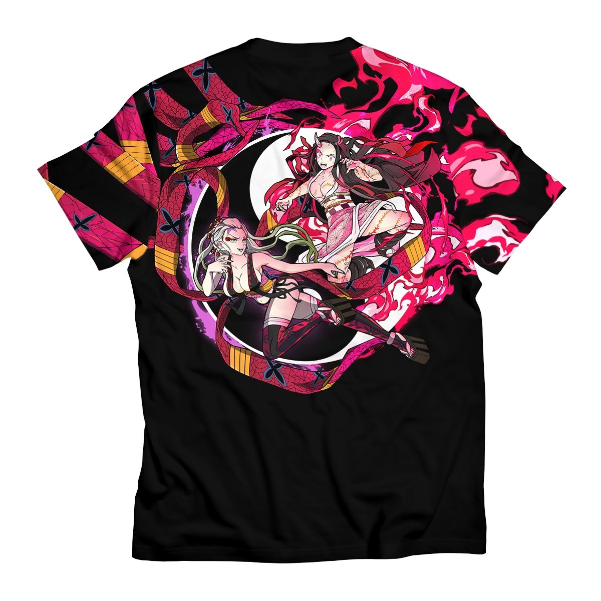 yin-yang-nezuko-daki-unisex-t-shirt-602931 yin yang nezuko daki unisex t shirt 602931 - Gear Anime