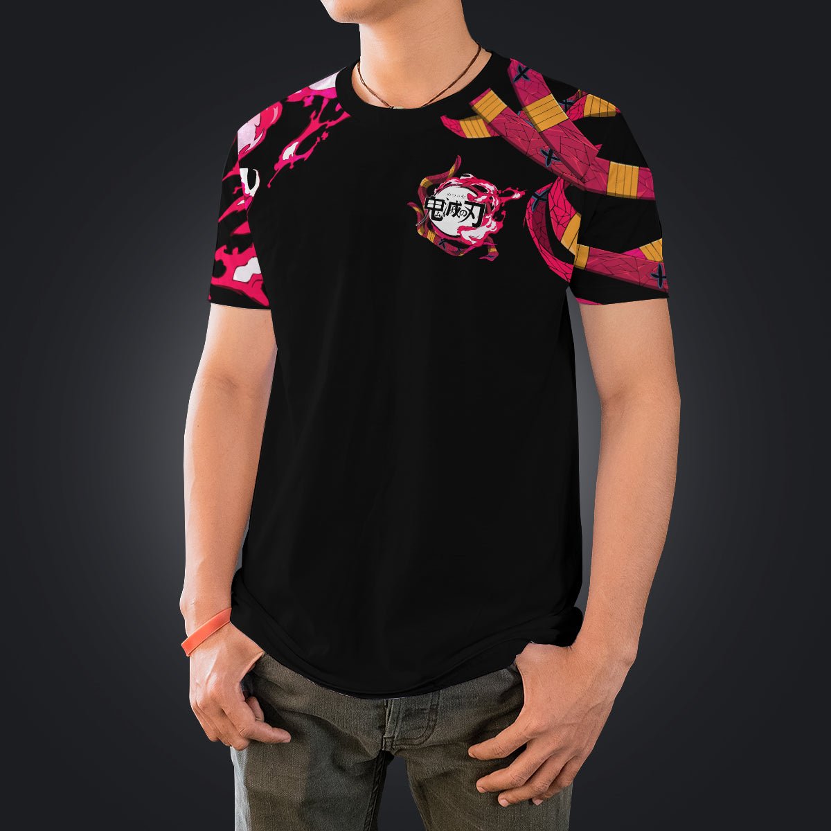 yin-yang-nezuko-daki-unisex-t-shirt-826702 yin yang nezuko daki unisex t shirt 826702 - Gear Anime