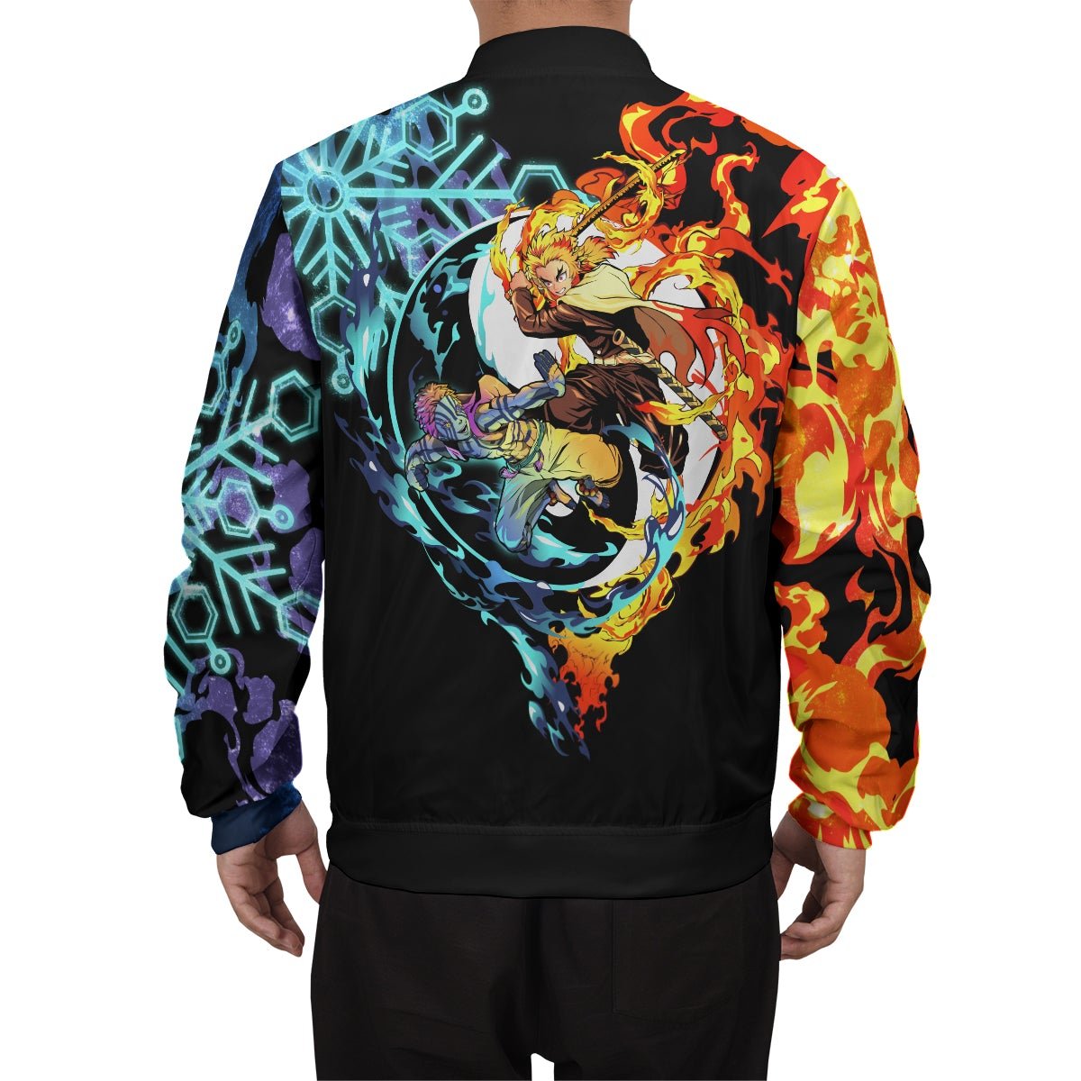 yin-yang-rengoku-akaza-bomber-jacket-448542 yin yang rengoku akaza bomber jacket 448542 - Gear Anime