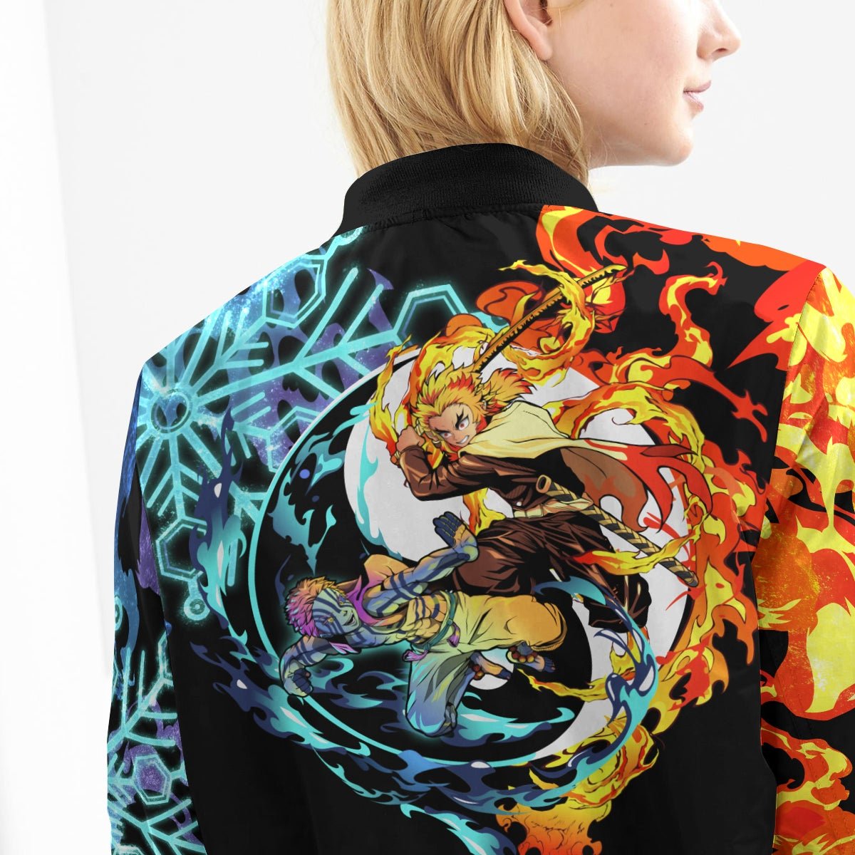 yin-yang-rengoku-akaza-bomber-jacket-835838 yin yang rengoku akaza bomber jacket 835838 - Gear Anime