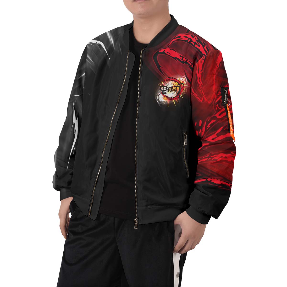 yin-yang-uzui-gyutaro-bomber-jacket-994441 yin yang uzui gyutaro bomber jacket 994441 - Gear Anime