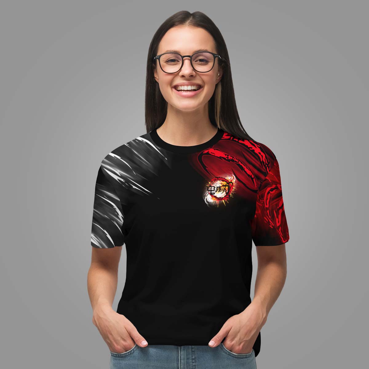 yin-yang-uzui-gyutaro-unisex-t-shirt-522417 yin yang uzui gyutaro unisex t shirt 522417 - Gear Anime