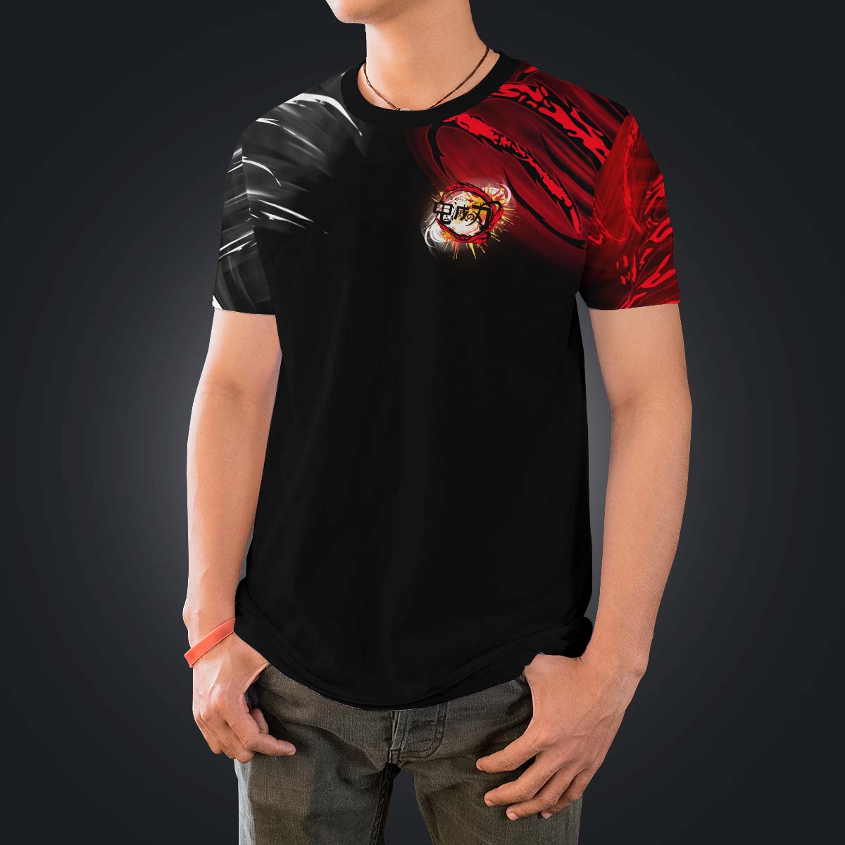 yin-yang-uzui-gyutaro-unisex-t-shirt-523989 yin yang uzui gyutaro unisex t shirt 523989 - Gear Anime