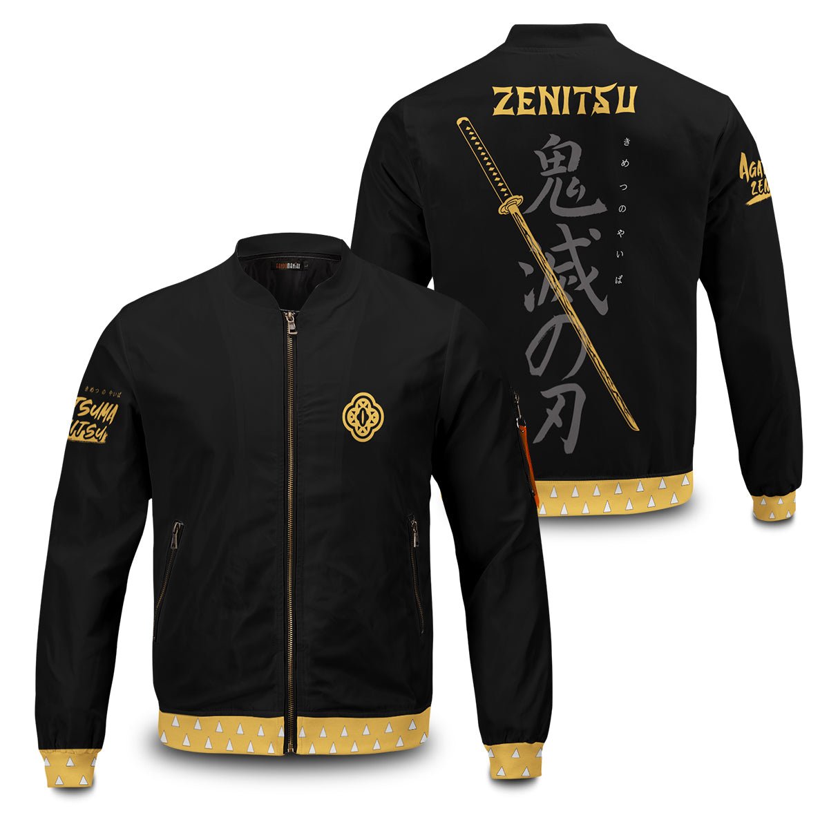 Demon Slayer Jackets - Zenitsu Style Bomber Jacket FH0709 11 - Gear Anime zenitsu style bomber jacket 546903 - Gear Anime