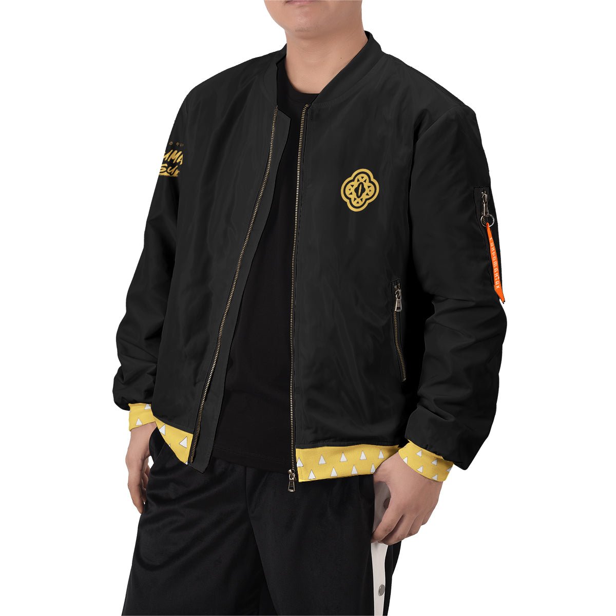 zenitsu-style-bomber-jacket-660801 zenitsu style bomber jacket 660801 - Gear Anime