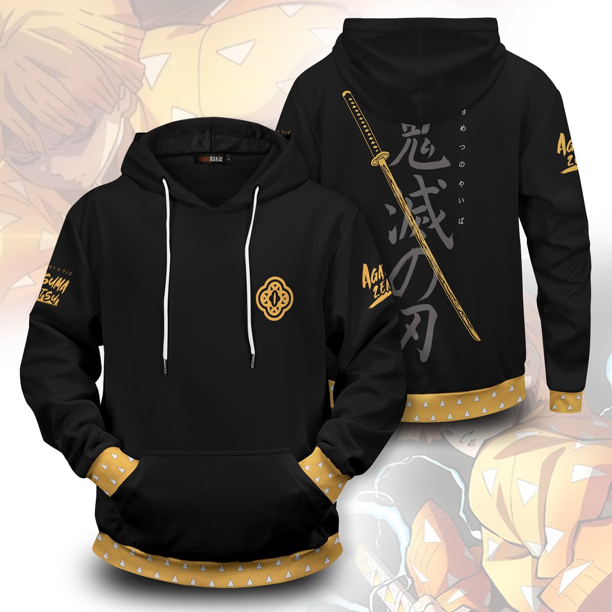 zenitsu-style-unisex-pullover-hoodie-982909 zenitsu style unisex pullover hoodie 982909 - Gear Anime