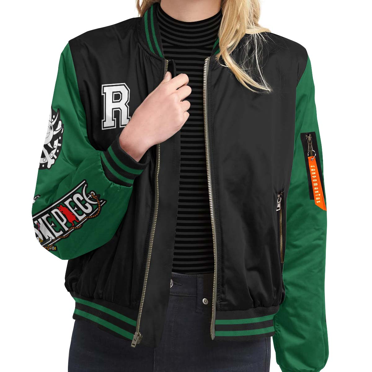 zoro-jersey-bomber-jacket-201838 zoro jersey bomber jacket 201838 - Gear Anime