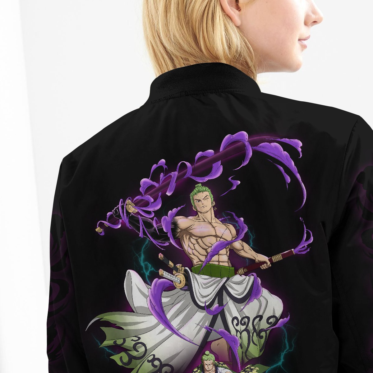 zoro-spirit-bomber-jacket-719285 zoro spirit bomber jacket 719285 - Gear Anime