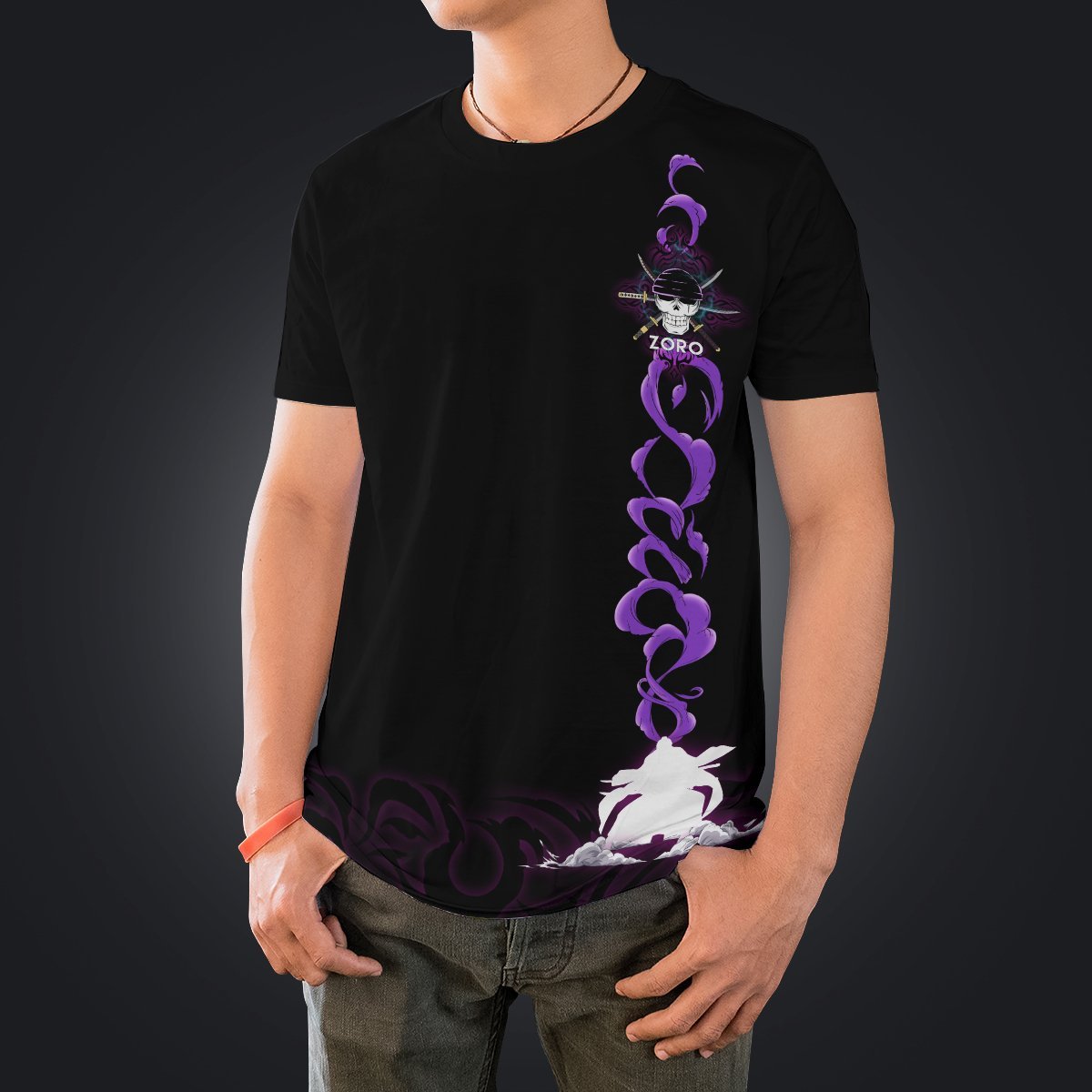 zoro-spirit-unisex-t-shirt-438312 zoro spirit unisex t shirt 438312 - Gear Anime