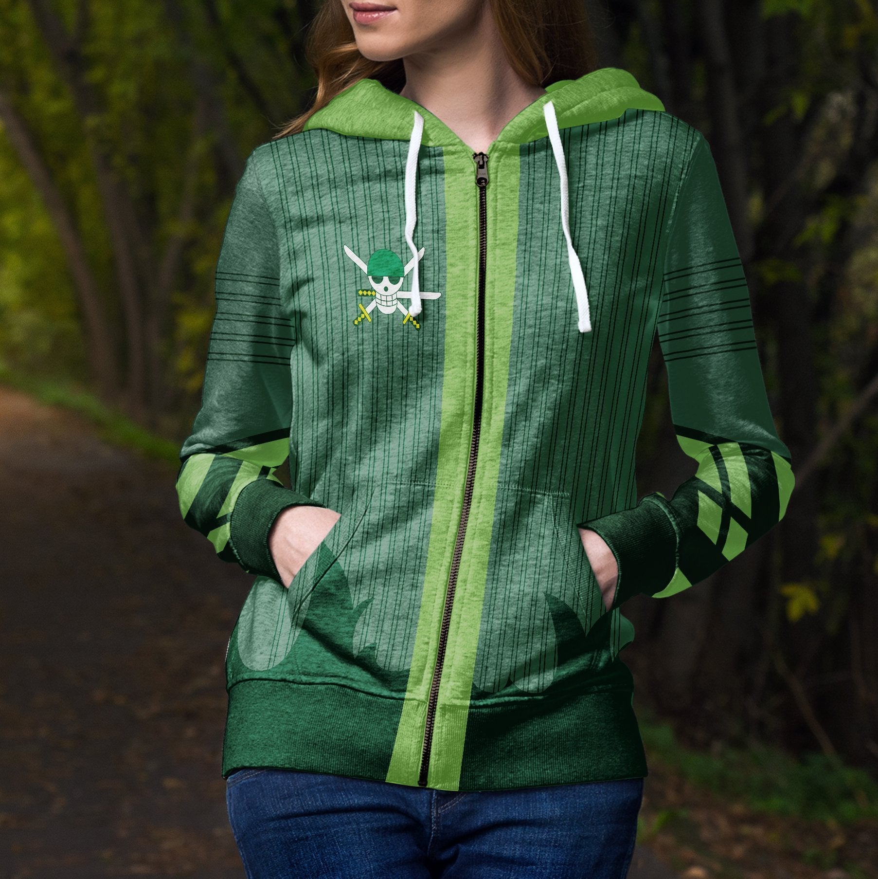 zoro-unisex-zipped-hoodie-158190 zoro unisex zipped hoodie 158190 - Gear Anime